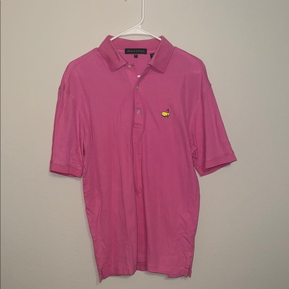 Augusta National Masters Classic Pink Polo Shirt with Embroidered Emblem BB - Picture 1 of 5